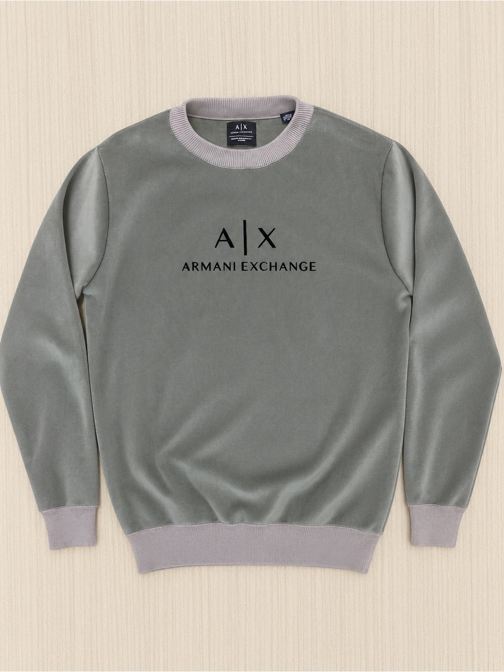 Armani Exchange  Crewneck sweatshirt in Light Gray Size Medium